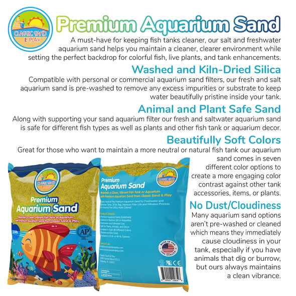 Copy of CLASSIC SAND & PLAY Natural Aquarium Sand for Freshwater and Saltwater Tanks