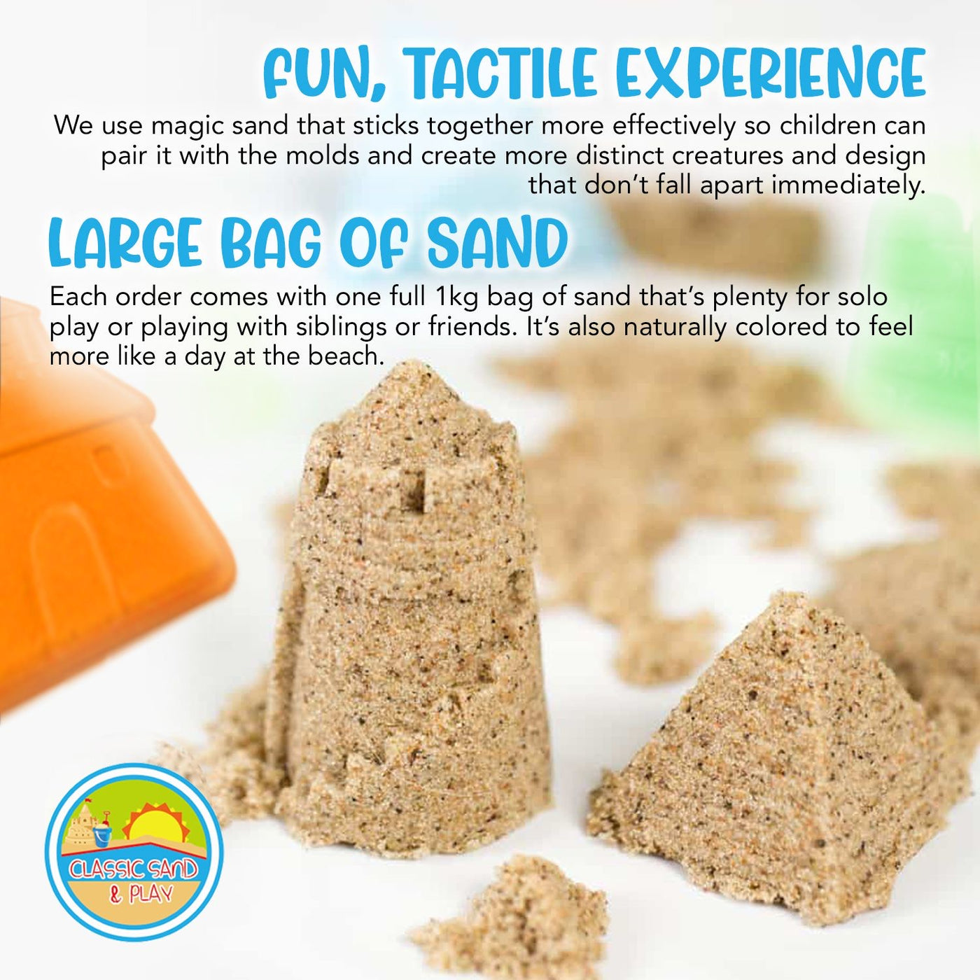 Classic Sand & Play 1kg Sculpting Play Sand Set – classicsandandplay