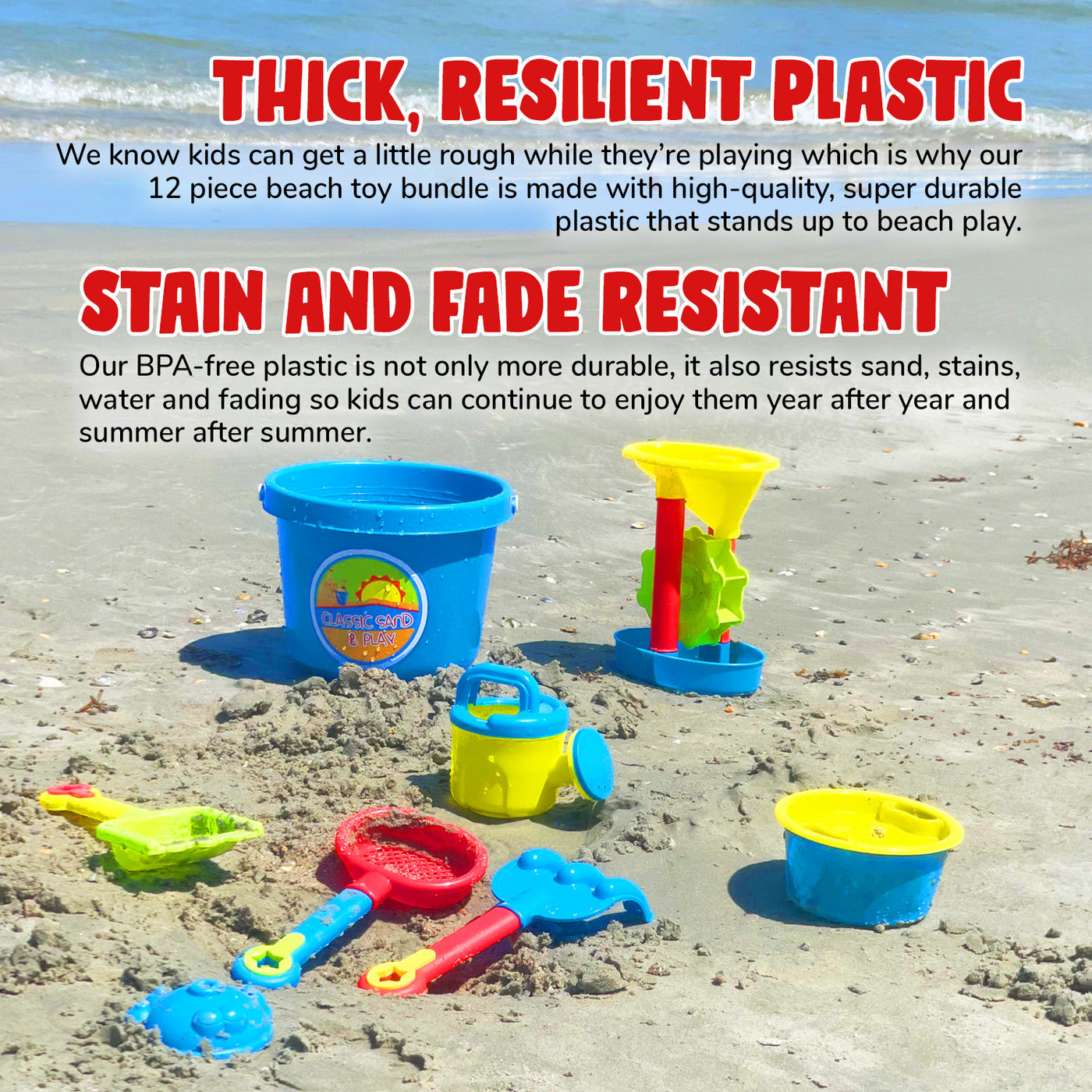 Classic Sand Play 12 Beach Toy Set – classicsandandplay