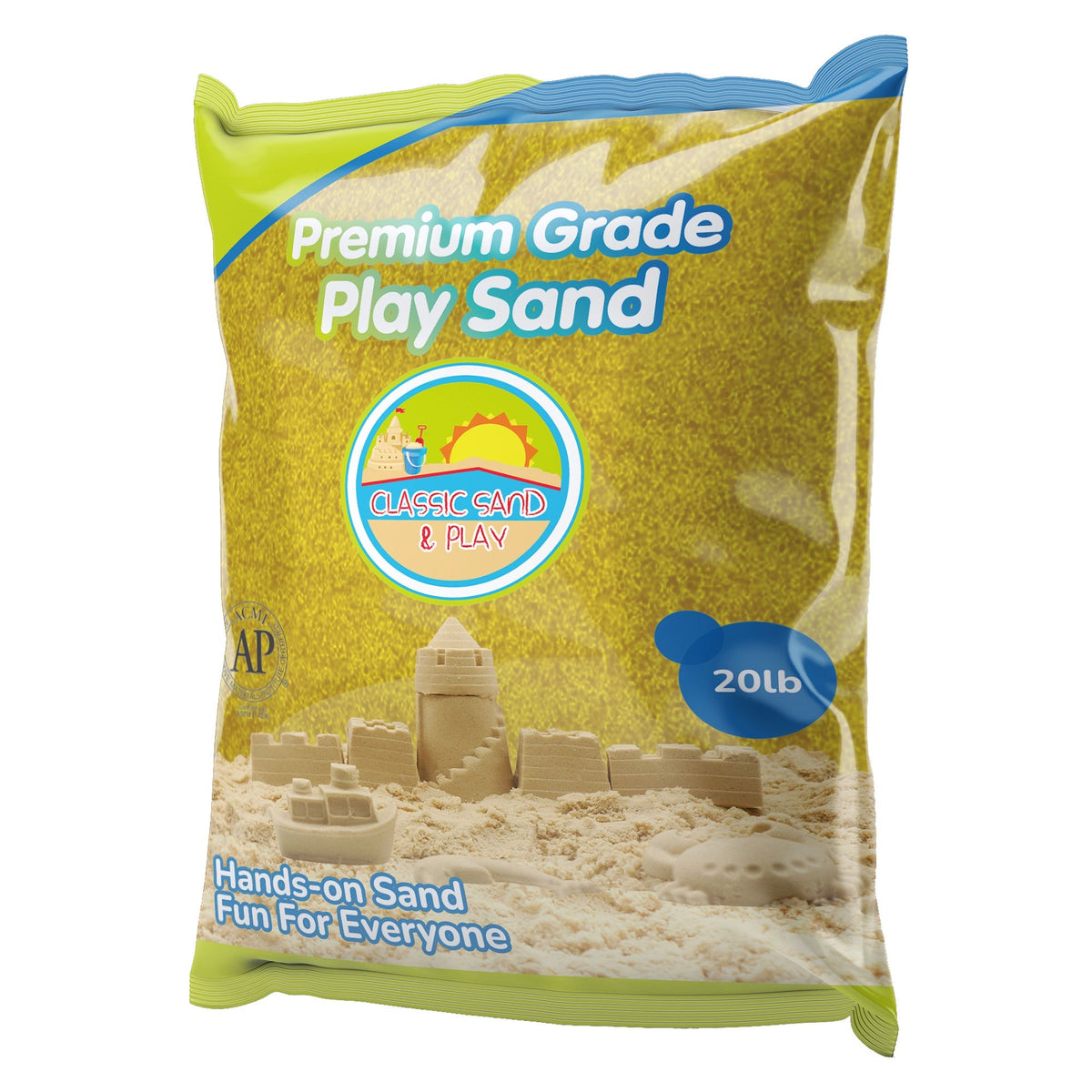 Classic Sand and Play Colored Play Sand, 20 lb. Bag, Natural and Non-T ...