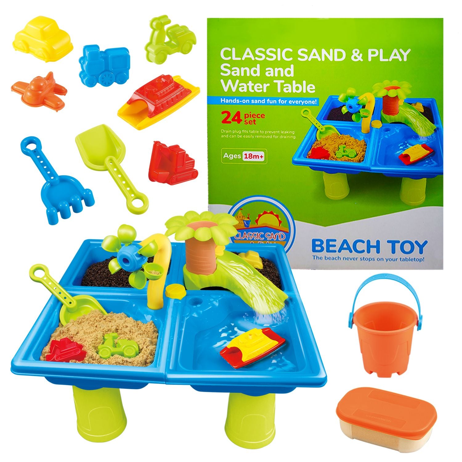 american plastic toys sand and water play set